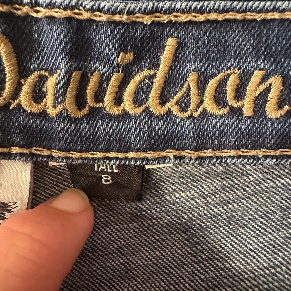 Women’s Harley Davidson Jeans Size 8 Tall - Picture 8 of 13